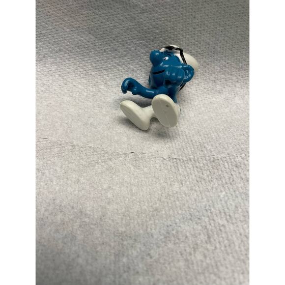 Schleich Smurf PVC Figure Peyo 1978 riding goggles squat - Picture 6 of 6